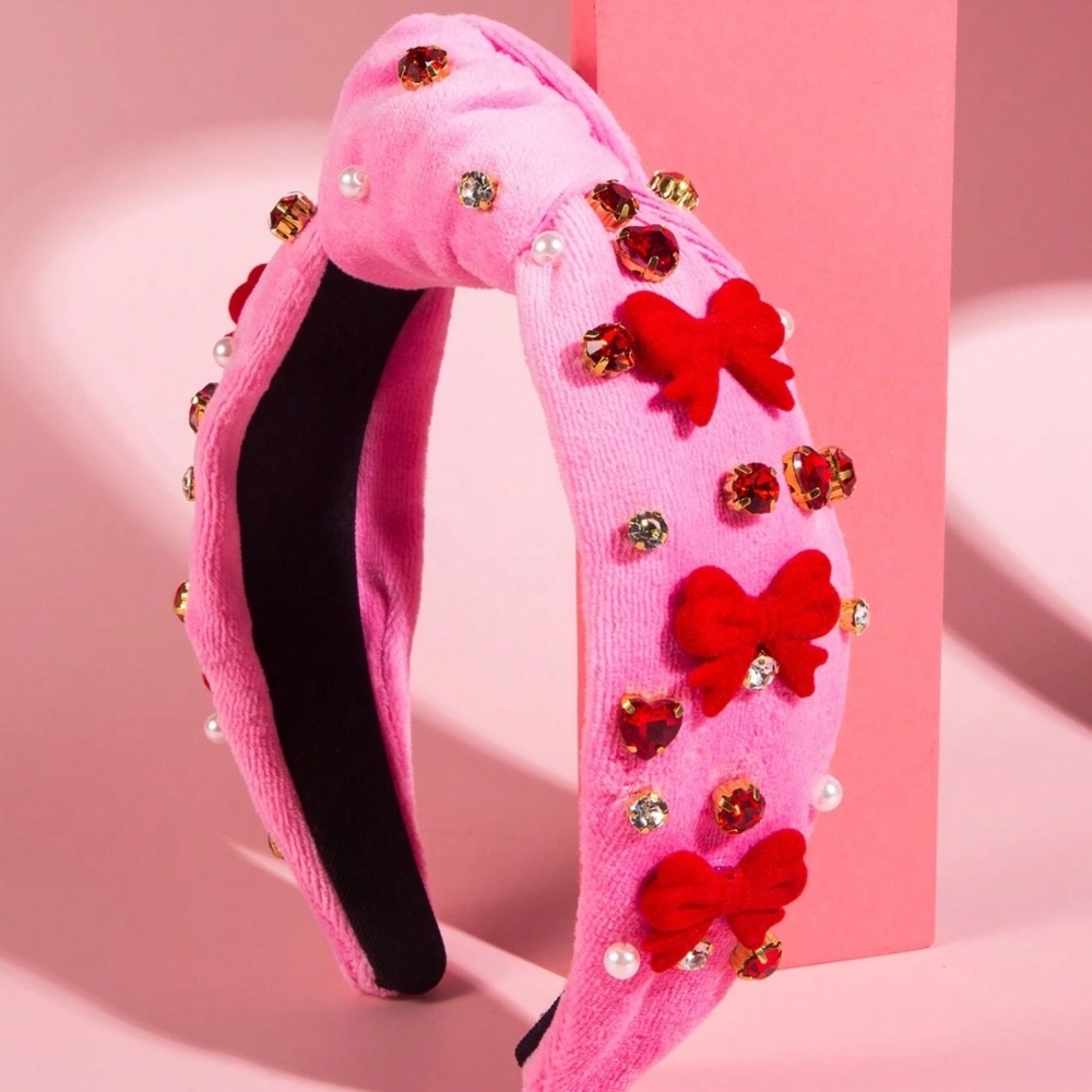 Vday Valentine's Day heart Headband - Picture 5 of 10